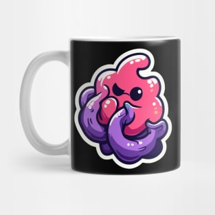 Pink Monster with Purple Tentacles - Cute and Quirky Design Mug